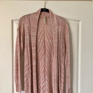 Blush colored cardigan